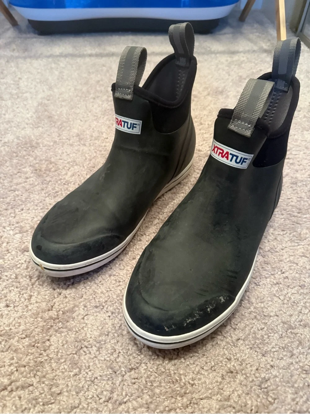XTRATUF Men's Black Pull-On Ankle Boots